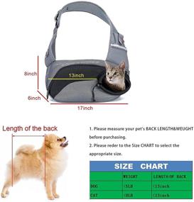 img 3 attached to 🐶 Wakytu Pet Dog Sling Carrier: Comfy Adjustable Puppy Sling Bag for Small Cats/Dogs - Perfect for Outdoor Travel