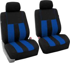 img 2 attached to FH Group FB036BLUE115 Seat Cover (Airbag Compatible And Split Bench Blue)