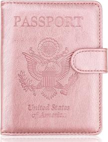 img 4 attached to 🌹 Rosegold Passport Holder Travel Accessories for Passport Covers by WALNEW