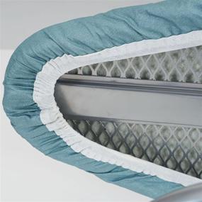 img 1 attached to Набор чехла и подушка для гладильной доски Household Essentials для стола - 100% хлопок, 4 мм волокнистый пад - синий (10 бутылок)