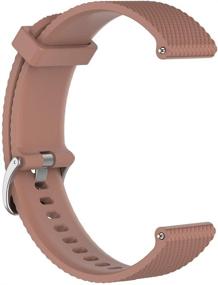 img 3 attached to 🏼 Stylish Brown Replacement Band for Garmin Vivomove HR Premium Sport Watch - Meifox Silicone Bands