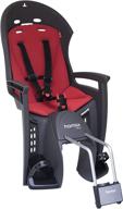 hamax smiley bicycle child seat - gray/red logo