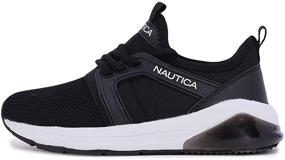 img 3 attached to Nautica Athletic Sneakers Primage Youth Navy Heather 2