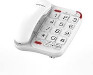 📞 ornin s018 big button corded telephone: enhanced volume and braille feature for seniors with visual impairment (white) logo