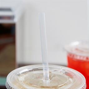 img 1 attached to 🍹 Perfect Stix Concession Straight-Cut Jumbo Straw, Unwrapped, 10" Length, Clear (Pack of 500) - Versatile, Durable Straws for Cafes, Restaurants, and Parties!