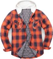 👕 men's clothing: quilted hooded flannel brushed jackets with enhanced seo logo