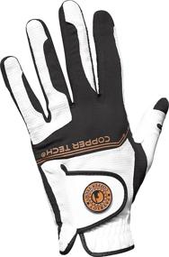 img 1 attached to 🧤 Copper Tech Men's Golf Glove with Honeycomb Grip - One Size, White/Black