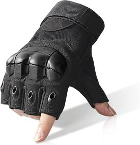 img 2 attached to 🧤 Versatile Half Finger Outdoor Gloves: Ideal for Riding, Cycling, Motorcycle & Driving - Fingerless Design