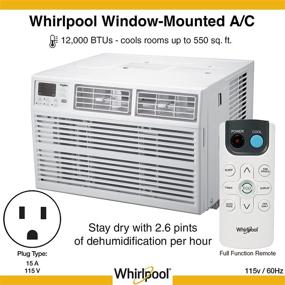 img 2 attached to Whirlpool Energy Star 12,000 BTU 115V Window Air Conditioner with Remote Control for Better Energy Efficiency and Cooling Performance