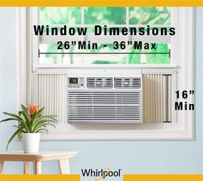 img 1 attached to Whirlpool Energy Star 12,000 BTU 115V Window Air Conditioner with Remote Control for Better Energy Efficiency and Cooling Performance