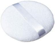 extra large jumbo powder puffs - pure cotton soft fluffy washable puff for face & body makeup - 4.5 inch size - ideal for loose powder & foundation application logo