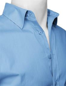 img 1 attached to H2H Men's Wrinkle-Free Short Sleeve JASK14 Shirt - Clothing for Wrinkle-Free Shirts