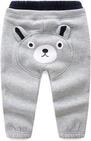 img 4 attached to 🐻 Winter Cute Bear Mud Kingdom Kids Fleece Jogger Pants