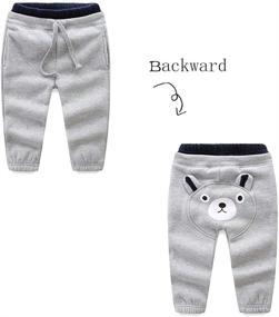 img 3 attached to 🐻 Winter Cute Bear Mud Kingdom Kids Fleece Jogger Pants