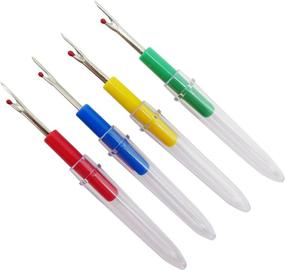 img 3 attached to 🧵 Ouyatoyu 60pcs Colorful Seam Rippers: Efficient Sewing Tools for Opening and Removing Seams and Hems