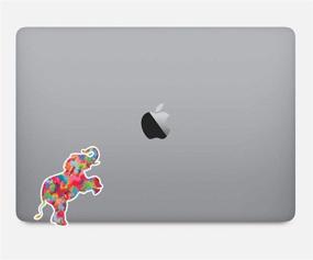 img 1 attached to Watercolor Elephant Standing Sticker - Vibrant Laptop, Phone & Tablet Vinyl Decal