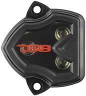 🔌 ds18 db1020 distribution ground block - 1 x 0ga input / 2 x 0ga output, nickel plated internal components, robust heat resistant plastic casing, enhanced screw connectors (1 to 2 output) logo