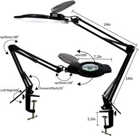 img 2 attached to Dimmable Magnifying Adjustable Magnifier Workbench