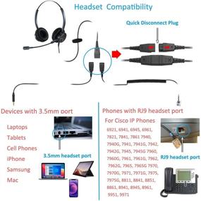 img 1 attached to 🎧 Enhanced Communication Experience: Cisco Headset Telephone with Noise-Cancelling Microphone