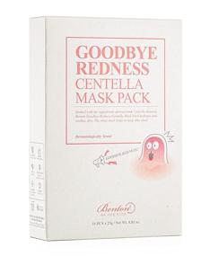 img 1 attached to 🌿 BENTON Good Bye Redness Centella Mask Pack 10 Pack - Soothing Facial Mask Sheet for Sensitive and Irritated Skin, Redness Relief with 45% Centella Asiatica