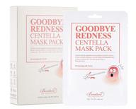 🌿 benton good bye redness centella mask pack 10 pack - soothing facial mask sheet for sensitive and irritated skin, redness relief with 45% centella asiatica logo