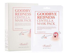 img 2 attached to 🌿 BENTON Good Bye Redness Centella Mask Pack 10 Pack - Soothing Facial Mask Sheet for Sensitive and Irritated Skin, Redness Relief with 45% Centella Asiatica