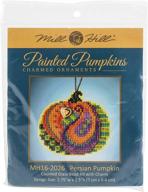 halloween ornament mill hill pumpkins needlework for cross-stitch logo