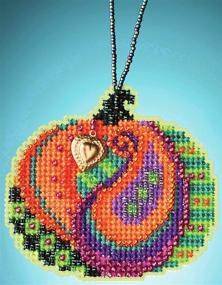 img 2 attached to Halloween Ornament Mill Hill Pumpkins Needlework for Cross-Stitch
