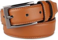 👔 stylish and durable genuine leather accessories and belts for men in classic brown size logo