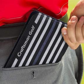 img 1 attached to 🏌️ Craftsman Golf Blue Strips Stars Golf Scorecard Holder & Yardage Book Cover Holder: Stylish Golf Accessories for Enhanced Organization and Performance