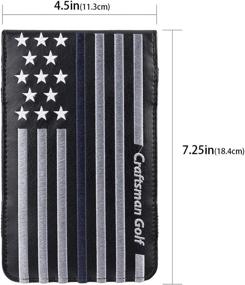 img 2 attached to 🏌️ Craftsman Golf Blue Strips Stars Golf Scorecard Holder & Yardage Book Cover Holder: Stylish Golf Accessories for Enhanced Organization and Performance