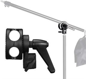 img 3 attached to 📷 Grip Swivel Head Clamp Holder Bracket Adapter for Light Stand, Extension Boom Arm, Reflector Arm Support, and Other Photographic Equipment - SUPON
