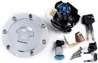 compatible ignition switch lock key & fuel gas tank cap for honda cbr 1000rr 2004-2007 & 600rr 2003-2006 logo