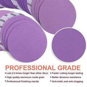 img 2 attached to High Performance 6 Inch Hook and Loop Sanding Discs: 30 Pack with Various Grits (1000, 1500, 2000, 3000, 5000, 10000 Grit) for Fine Sandpaper, Aluminum Oxide, Wet Dry Usage - Perfect for Car Polishing & Paint Finishing