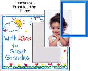 img 2 attached to 👵 Great Grandma Picture Frame - With Love to Great Grandma, Classic Crayola Cute Frame - 8.25 x 7" Size, Fits 3.5 x 5" Photo, Easy to Mail