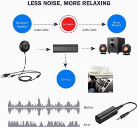 img 3 attached to 🔇 MA Audio Ground Loop Noise Isolator: Enhance Car Audio/Home Stereo System Quality (Black)