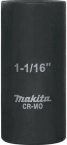 img 4 attached to 🔧 Глубокий ударный головка Makita A-96344 1-1/16": Инструмент премиум-класса с приводом 1/2