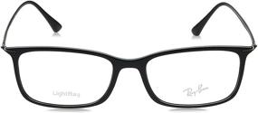 img 3 attached to Ray Ban RX7031 Eyeglasses Shiny Black