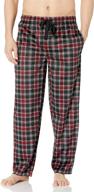 chaps silky fleece black plaid logo