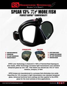 img 2 attached to 🤿 Enhance Your Diving Experience with Hammerhead Spearguns MV3 Action Diving Mask