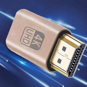 img 1 attached to Улучшенный дамми-плаг HDMI 4K - Переживите высокое разрешение виртуального экрана на Windows, Mac OSX, Linux - 3 штуки