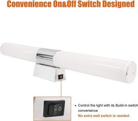 img 1 attached to 💡 Facon 16.7Inch LED Vanity Lights Fixtures for RV Bathroom with On&amp;Off Switch