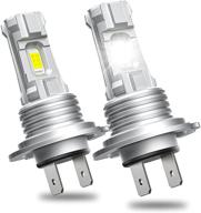 💡 h7 mini led headlight bulb by cafopar - powerful high/low beam & fog light, fanless design - 55w 6000lm 6000k white halogen replacement lights logo