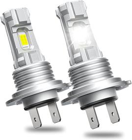 img 4 attached to 💡 H7 Mini LED Headlight Bulb by CAFOPAR - Powerful High/Low Beam & Fog Light, Fanless Design - 55W 6000LM 6000K White Halogen Replacement Lights