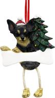 chihuahua ornament dangling personalized christmas seasonal decor logo