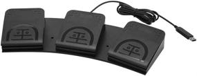 img 4 attached to 🕹️ Enhanced iKKEGOL USB Triple Foot Pedal Switch: Customizable Keyboard, Mouse & Game Actions with HID Control
