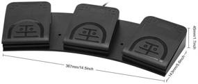 img 3 attached to 🕹️ Enhanced iKKEGOL USB Triple Foot Pedal Switch: Customizable Keyboard, Mouse & Game Actions with HID Control
