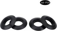 vbestlife 20 pcs rubber drip rings for kayak canoe rafting paddles - shaft 30mm: durable and practical logo