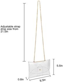 img 3 attached to Direct Transparent Messenger Handbag Shoulder