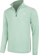 ultimate cold weather thermal: willit men's fleece pullover quarter zip sweaters - lightweight and stylish jacket logo